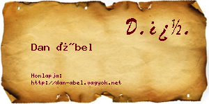 Dan Ábel névjegykártya